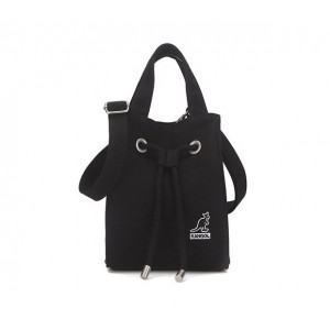 Kangol Sally Canvas Rope Tote Bag- Black 3812